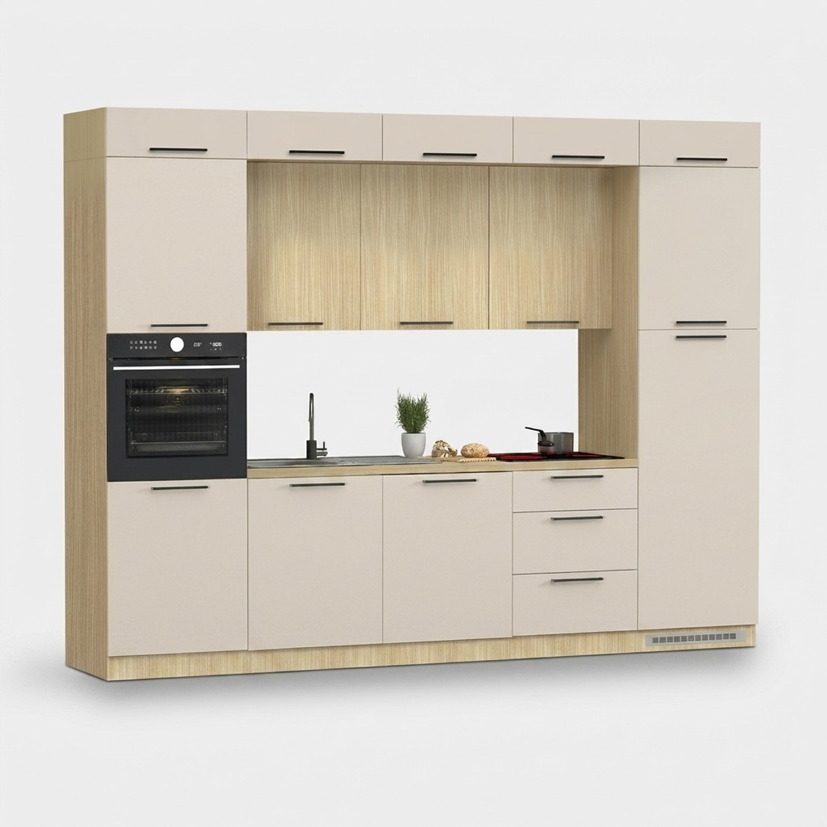 Moderne Küchenzeile komplett mit Spüle Molven 300x232