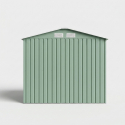 Casetta da giardino in metallo tetto spiovente verde 213x127x185 Orven