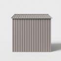 Caseta de jardín de acero galvanizado gris 277x195x193 Kelan