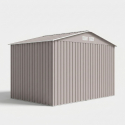 Caseta de jardín de acero galvanizado gris 277x195x193 Kelan