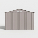 Caseta de jardín de acero galvanizado gris 277x195x193 Kelan