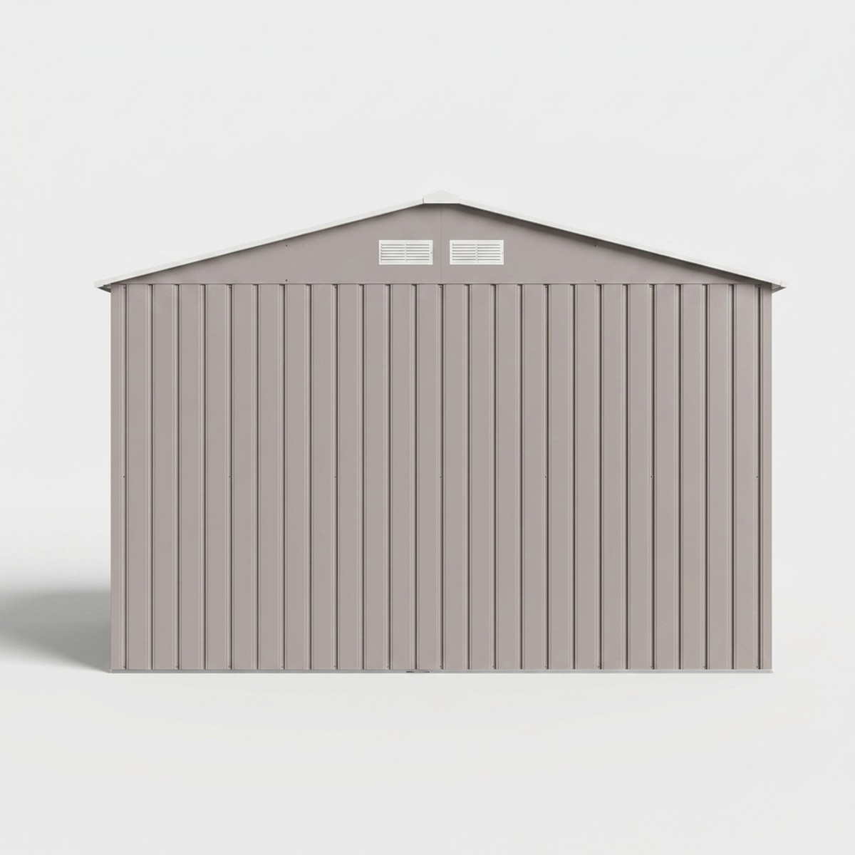 Caseta de jardín de acero galvanizado gris 277x195x193 Kelan