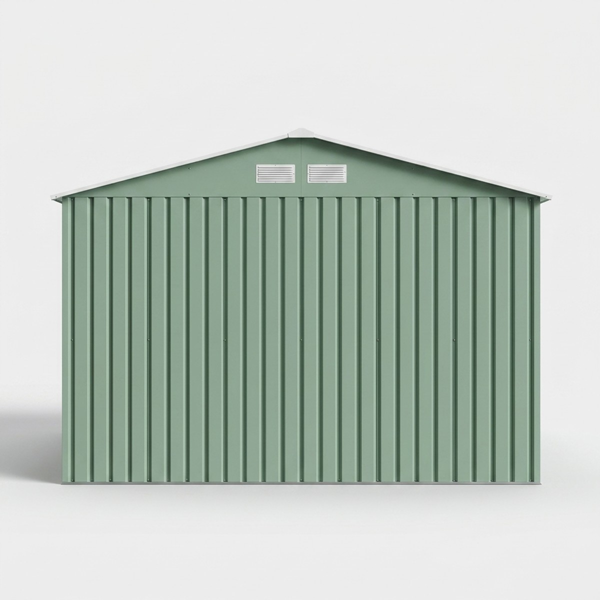 Casetta da giardino zincata verde con porta ampia 277x195x193 Kelan
