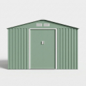 Casetta da giardino zincata verde con porta ampia 277x195x193 Kelan