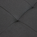 Rechteckiger Sitzhocker mit Stauraum aus Stoff für den Innenbereich 76 x 38 x 38 cm