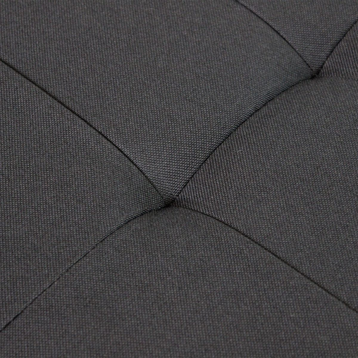 Rechteckiger Sitzhocker mit Stauraum aus Stoff für den Innenbereich 76 x 38 x 38 cm