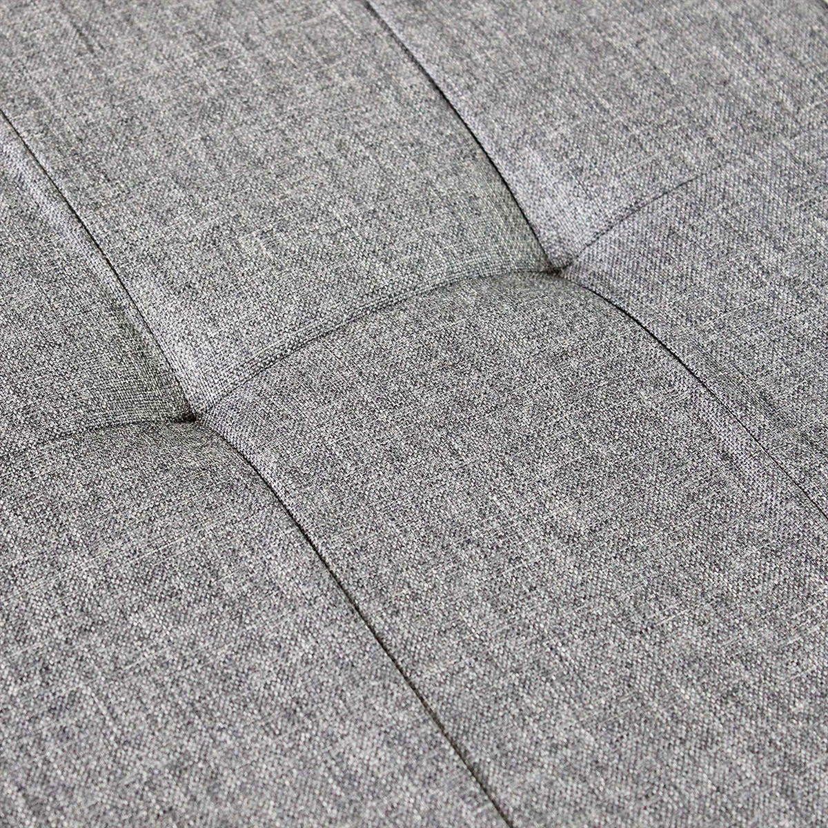 Puf arcón rectangular de tela para interior 76x38x38 cm