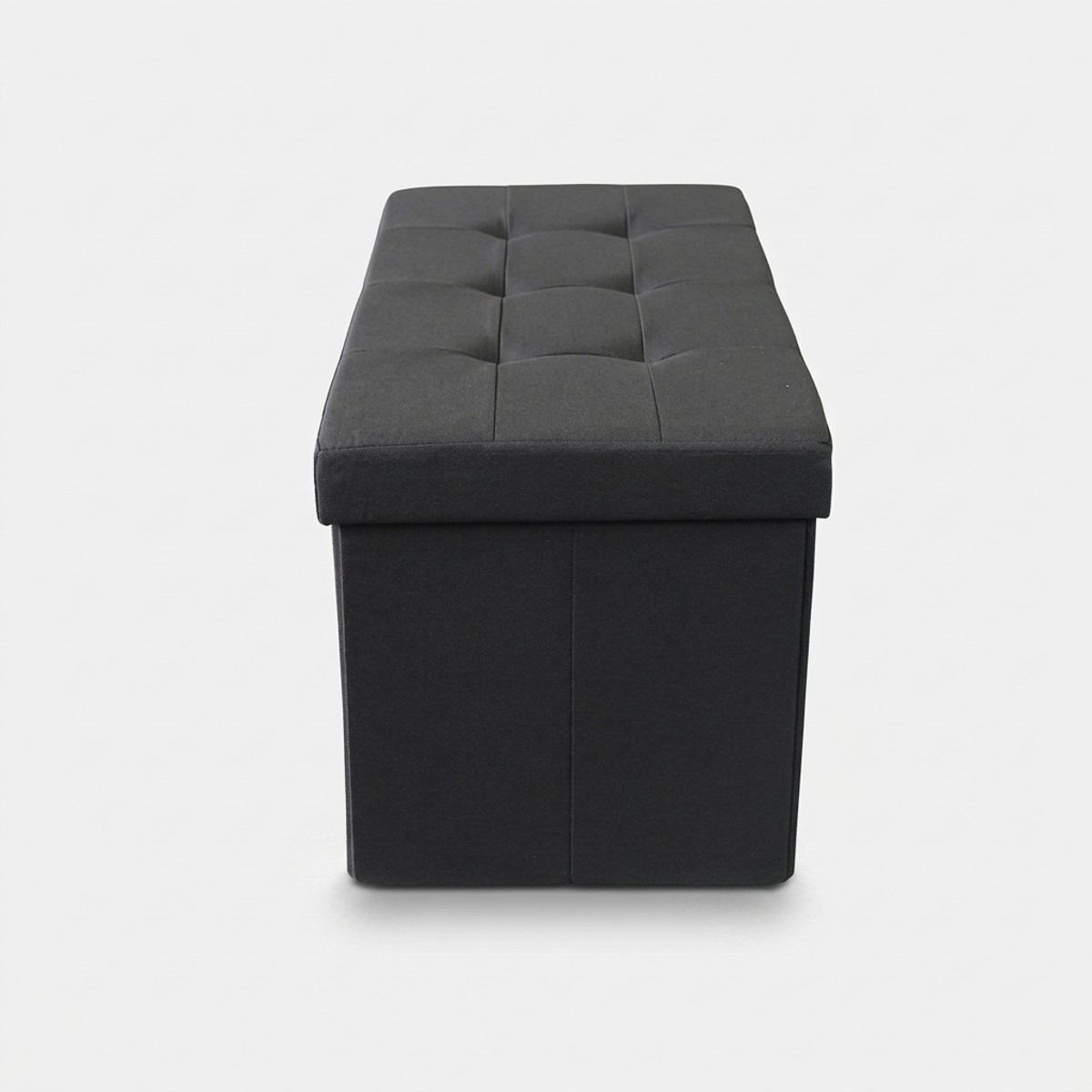 Rechteckiger Sitzhocker mit Stauraum aus Stoff für den Innenbereich 76 x 38 x 38 cm