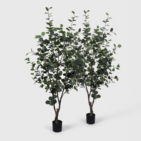 Künstlicher Eukalyptus im Topf