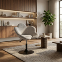 Lot de 2 fauteuils modernes réglables Fleur Noir YES