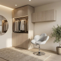 2 verstellbare moderne Sessel Fleur verchromt YES