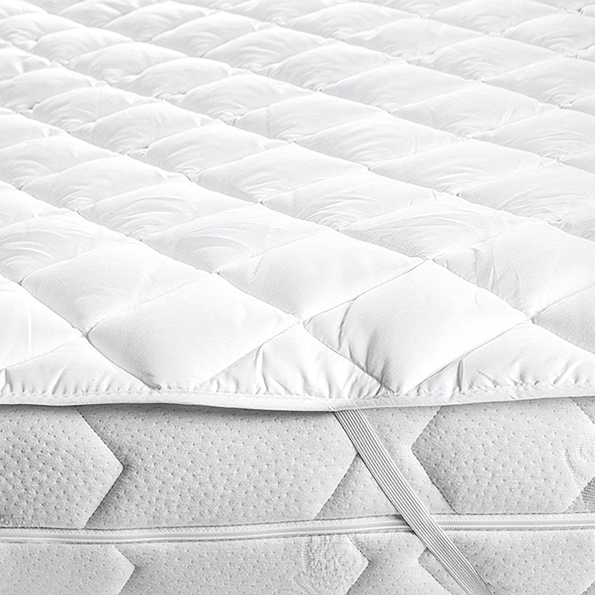 Gesteppter Matratzentopper 130x200 für französisches Bett Veloura