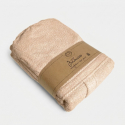 Albornoz unisex color topo de algodón rizo con capucha Corvin