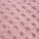 Albornoz unisex rosa de algodón nido de abeja con capucha Bellune