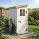 PVC-Gartenhaus mit Boden 139x95x201 Tuscany Evo 200h