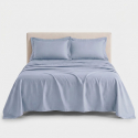 Satin-Bettwäsche-Set aus Baumwolle 180x200 für Doppelbett Mirea