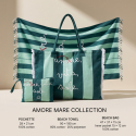 Set de playa para mujer con toalla, bolso shopper y neceser Mariel