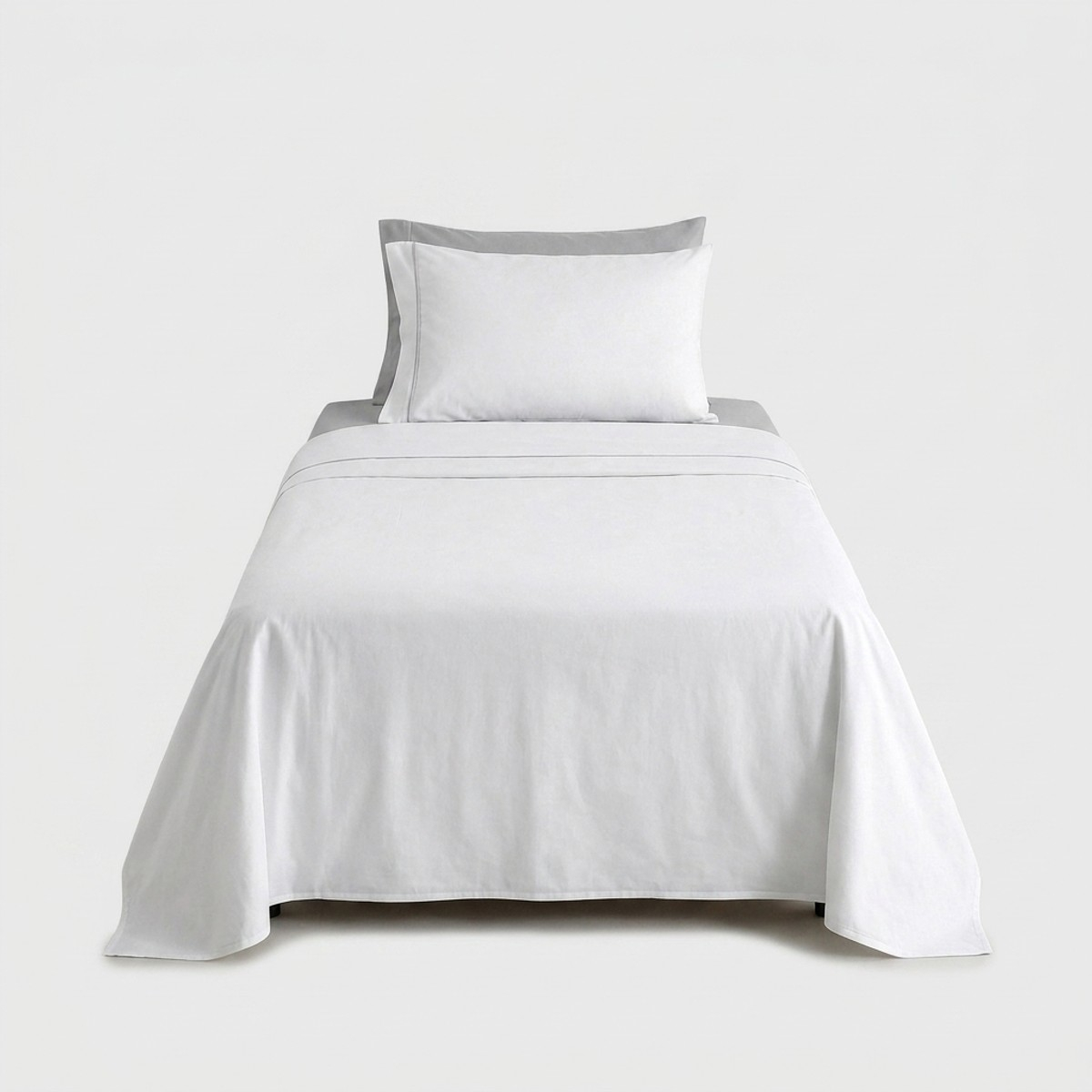 Juego de sábanas de algodón para cama de plaza y media 130x200 Cirella