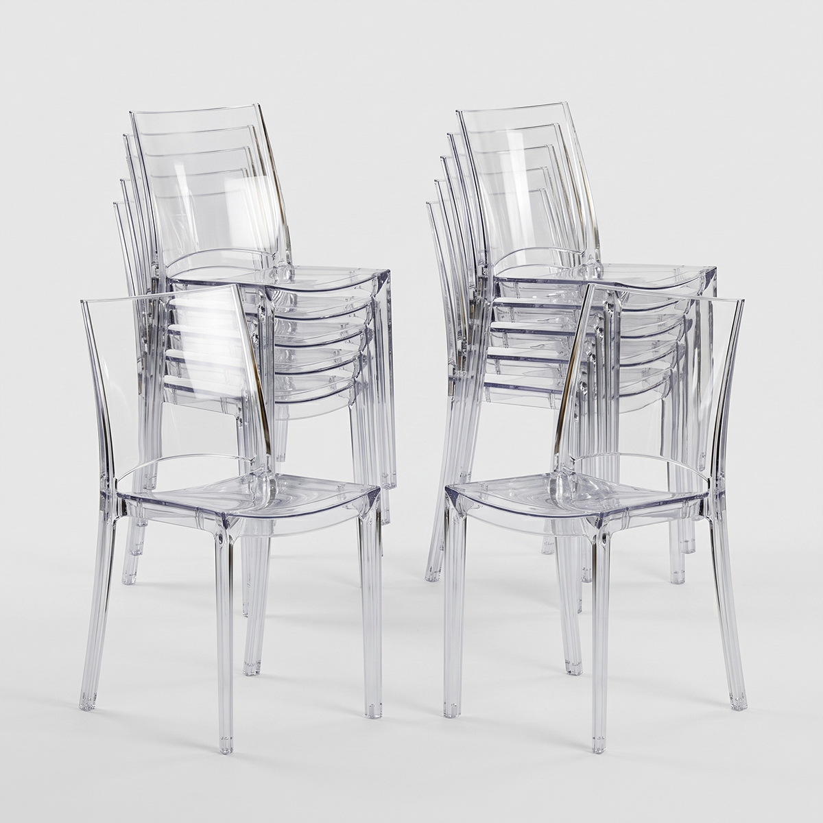 18 Sillas B-Side Grand Soleil bar cafetería transparentes Oferta stock