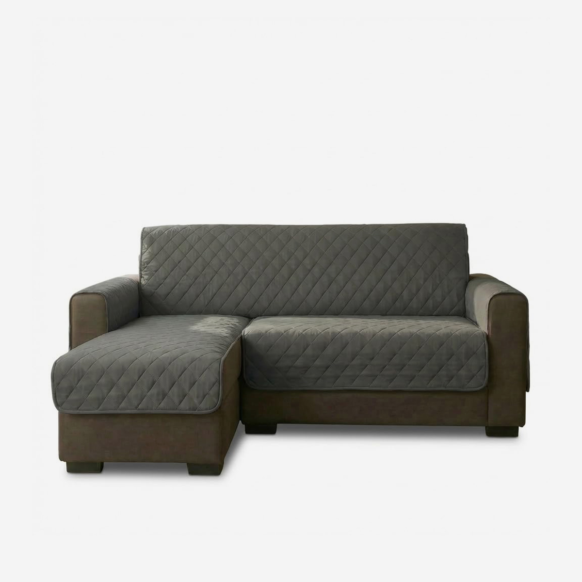 Wasserabweisender 2-Sitzer Sofabezug mit Recamiere 190 cm Nerea