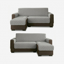 Housse de canapé 2 places avec méridienne imperméable 190 cm Nerea