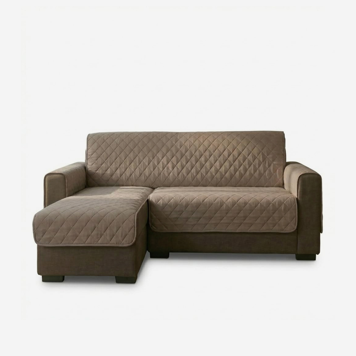 Wasserdichter 4-Sitzer-Sofabezug mit Recamiere 290 cm Solena
