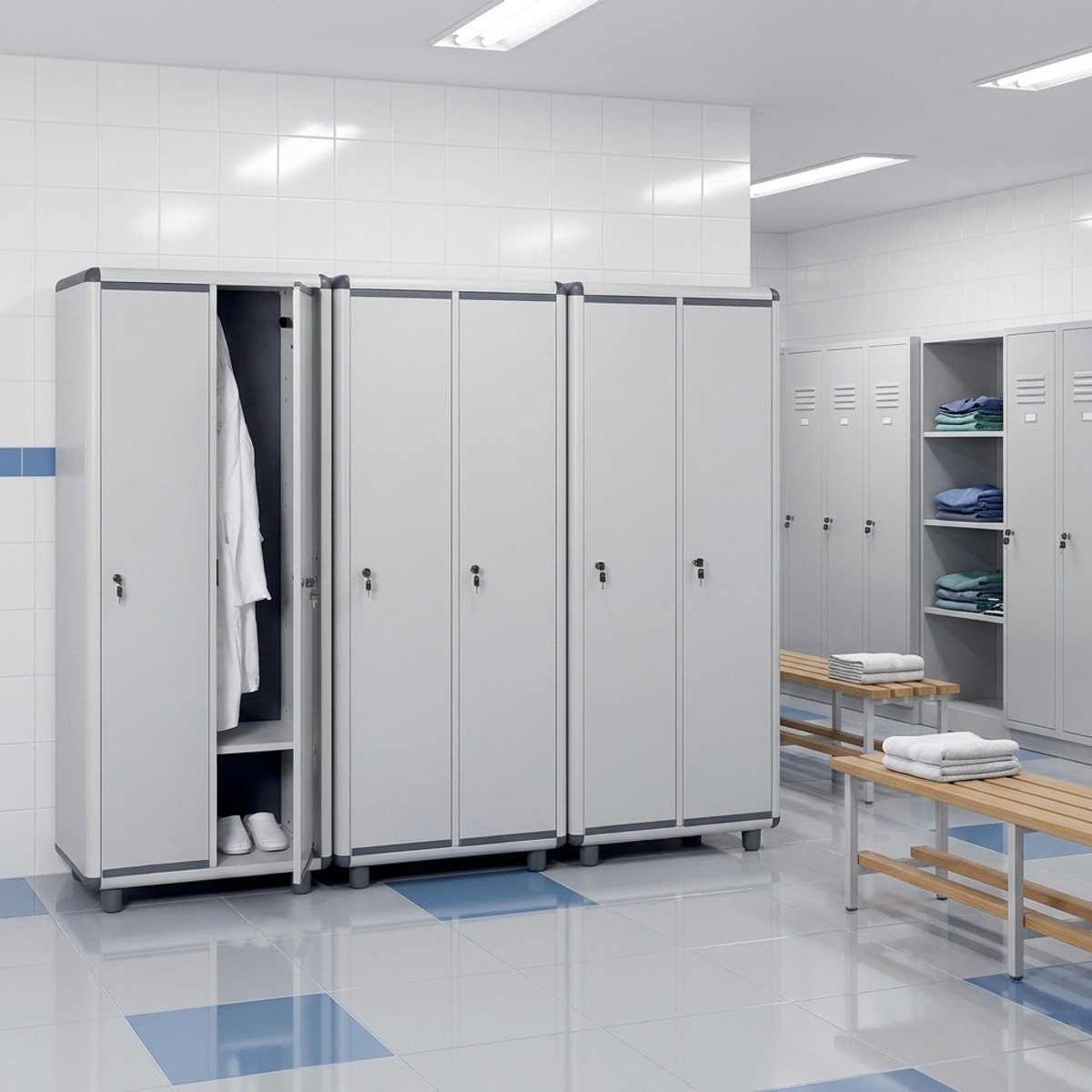 Armoire vestiaire 2 portes avec serrure à clé Easy Spogliatoio Professional