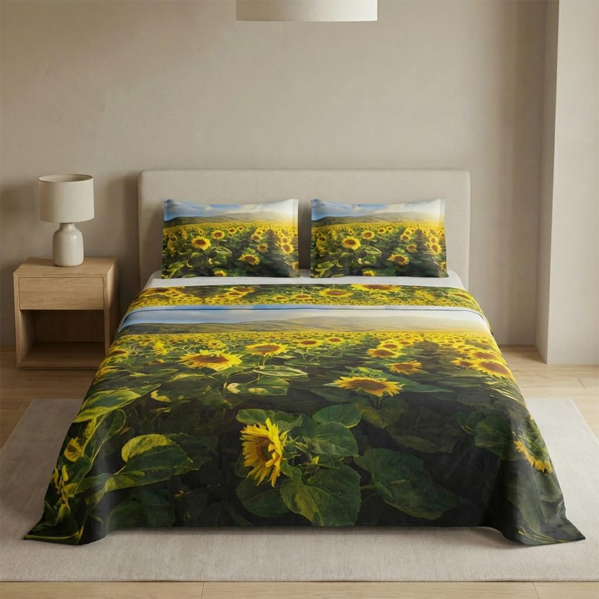 Bettwäsche-Set Doppelbett aus Baumwolle 180x200 Virea