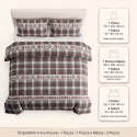 Juego de funda nórdica de algodón para cama de plaza y media 200x200 Sorelle