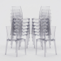 Lot de 18 Chaises Cristal Light Grand Soleil Transparent promo offre pour Bar café Stock
