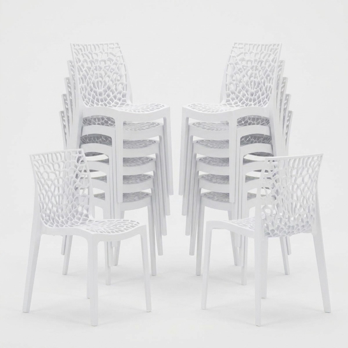 22 Silla de cocina o de comedor de Policarbonato Transparente Gruvyer Stock