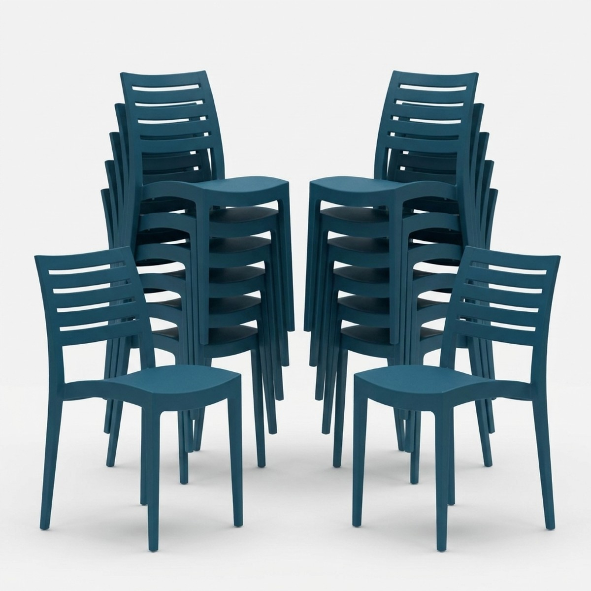 24er Set Stühle Polypropylen für Restaurant Firenze Grand Soleil