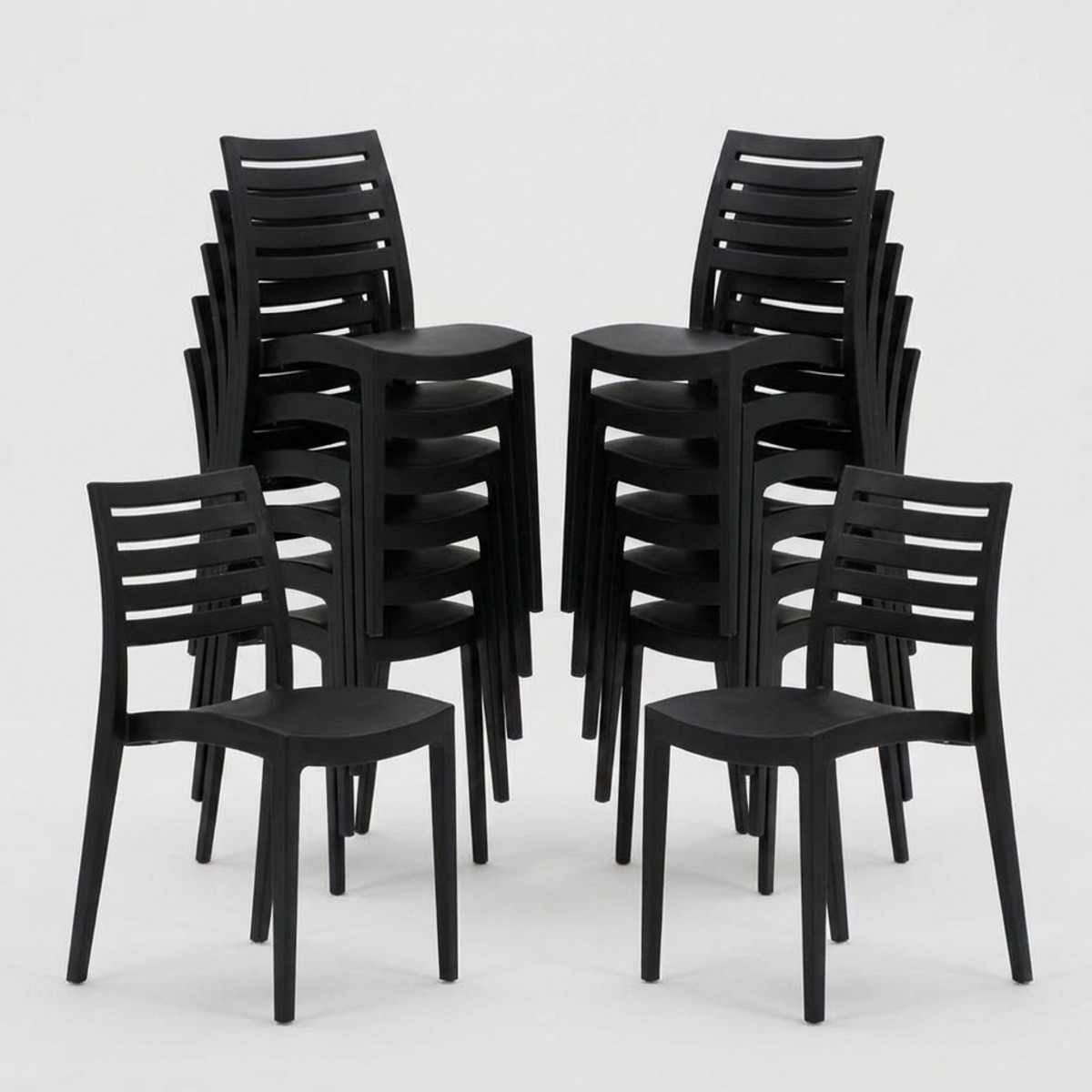 Stock 24 Sillas De Polipropileno Restaurantes Firenze Grand Soleil