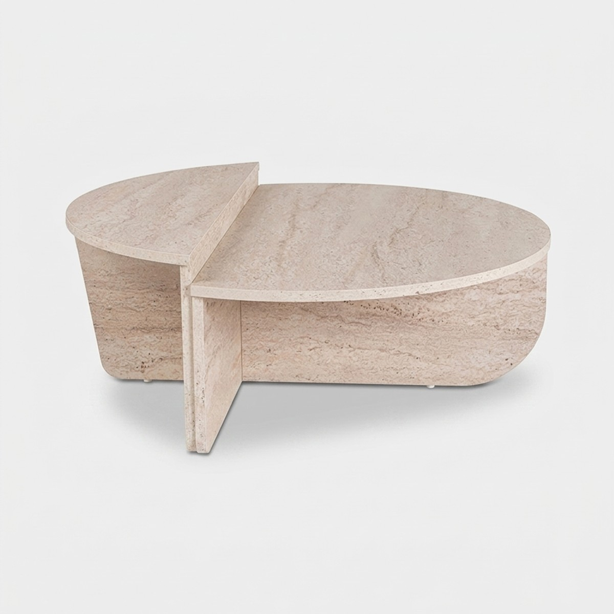 Asymmetrischer Couchtisch Design 90x60cm Orion