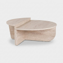 Asymmetrischer Couchtisch Design 90x60cm Orion