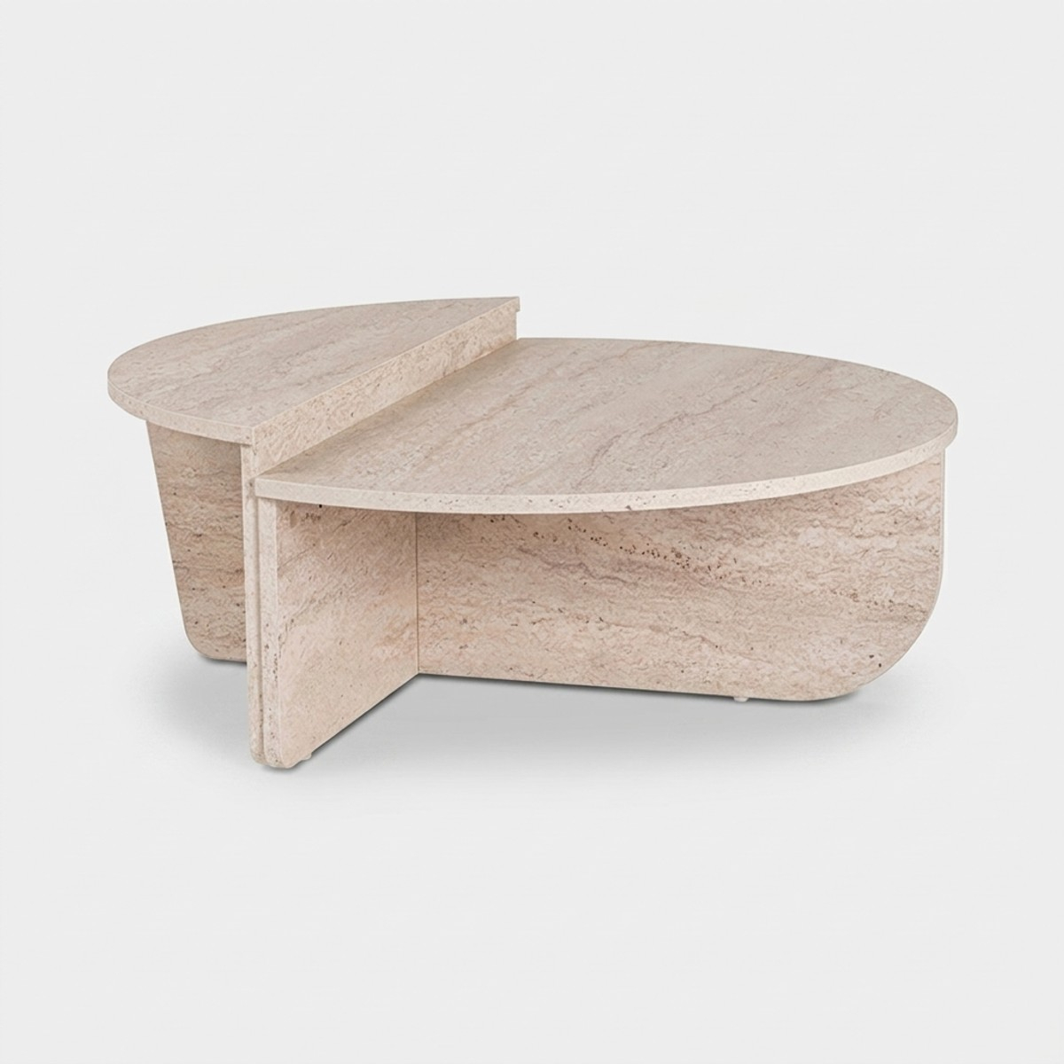 Asymmetrischer Couchtisch Design 90x60cm Orion