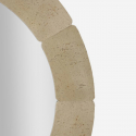 Espejo redondo de pared efecto piedra 90 cm Sculpted Stone Halo