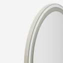 Specchio da parete ovale LED 3 tonalità 50x160 Luminous Oval Elegance