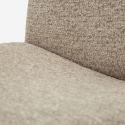 Japandi-Sessel aus Bouclé-Stoff für das Wohnzimmer Kyoto Poise