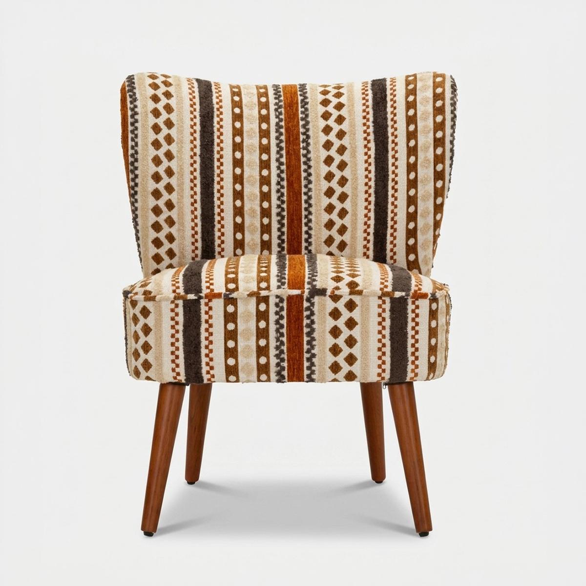 Sillón étnico tapizado en poliéster Mombasa Chromatic Retreat