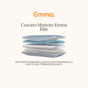 Almohada viscoelástica transpirable para cama Emma Elite