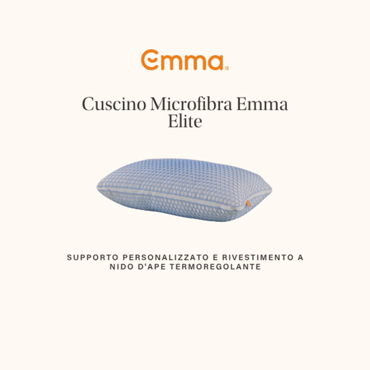 Almohada viscoelástica de poliéster con Airgrid Emma Elite