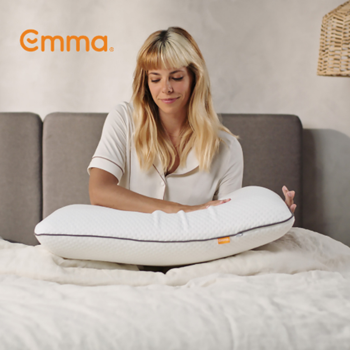 Almohada viscoelástica termorreguladora desenfundable Emma Adapt