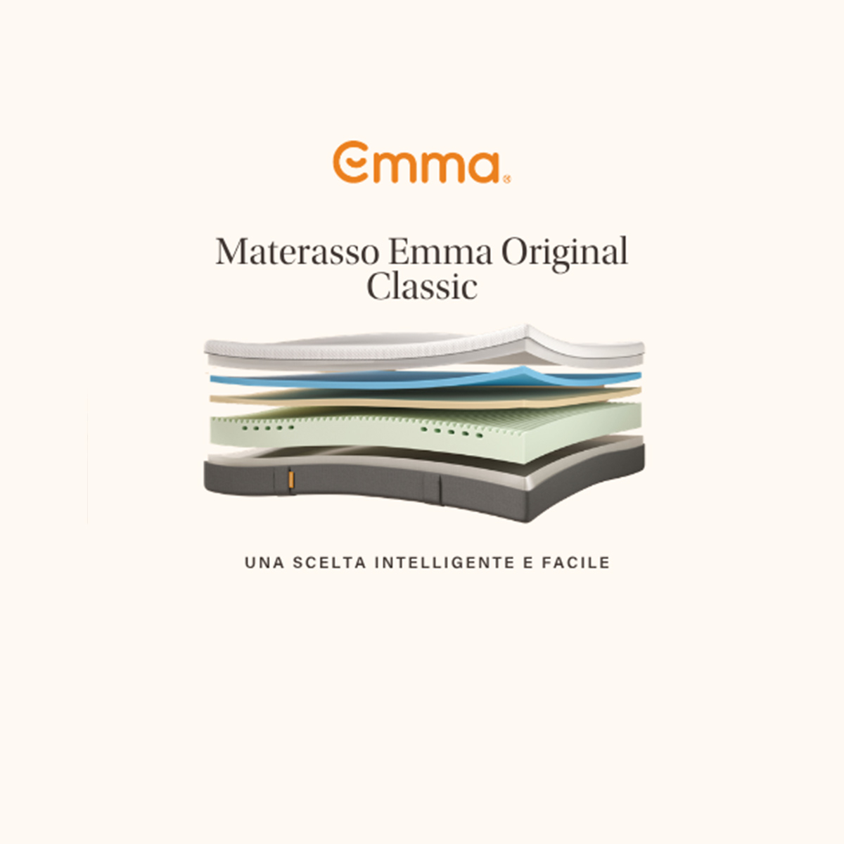 Matelas double en mousse à mémoire de forme Emma Comfort Mattress