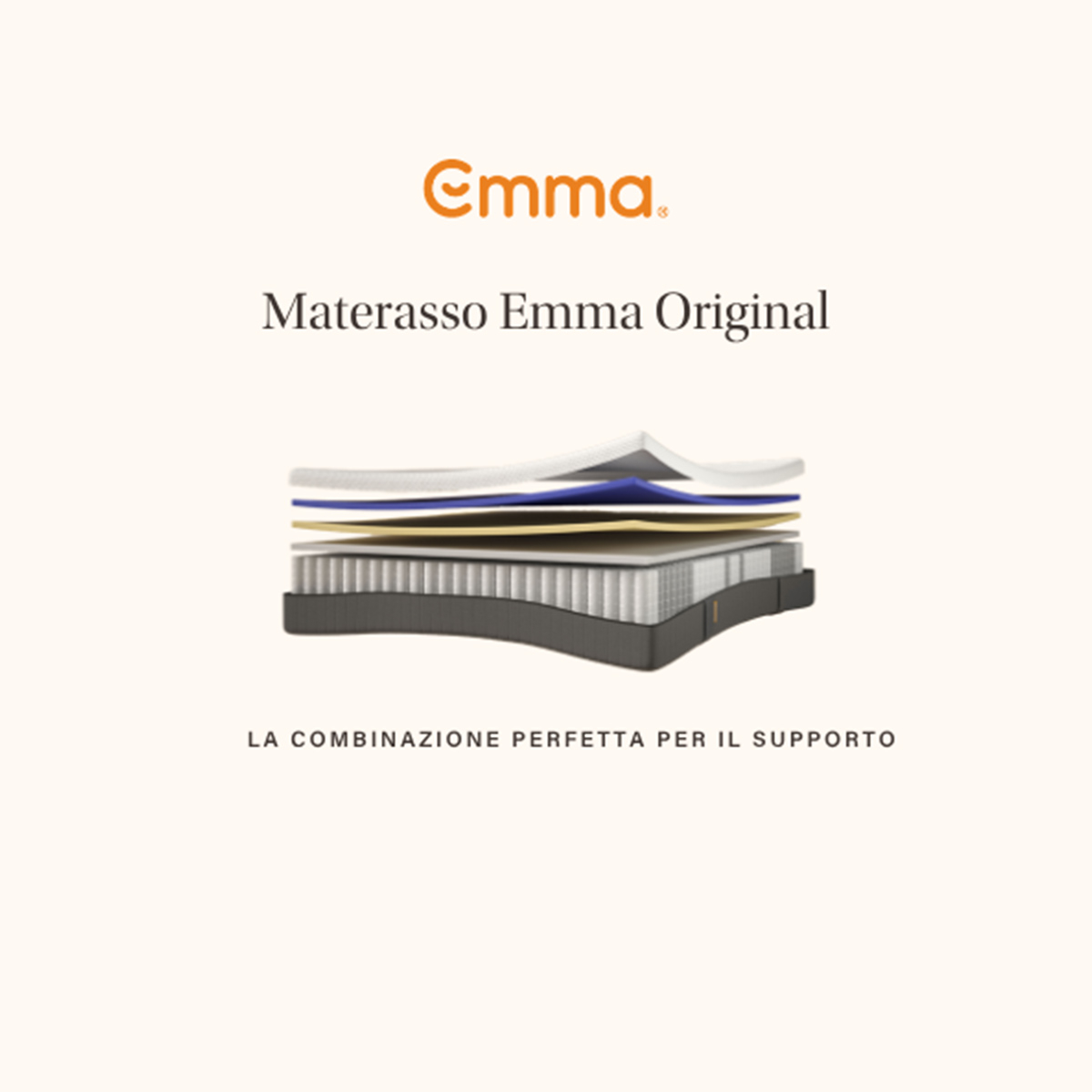 Colchón de matrimonio híbrido Emma Original Hybrid