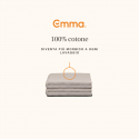 Spannbettlaken aus Baumwolle 140x200 Emma Bed Linen