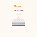 Sábana bajera ajustable de algodón 90x200 Emma Bed Linen