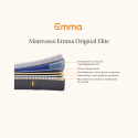 Colchón individual 90x200 de muelles y memory foam Emma Original Elite