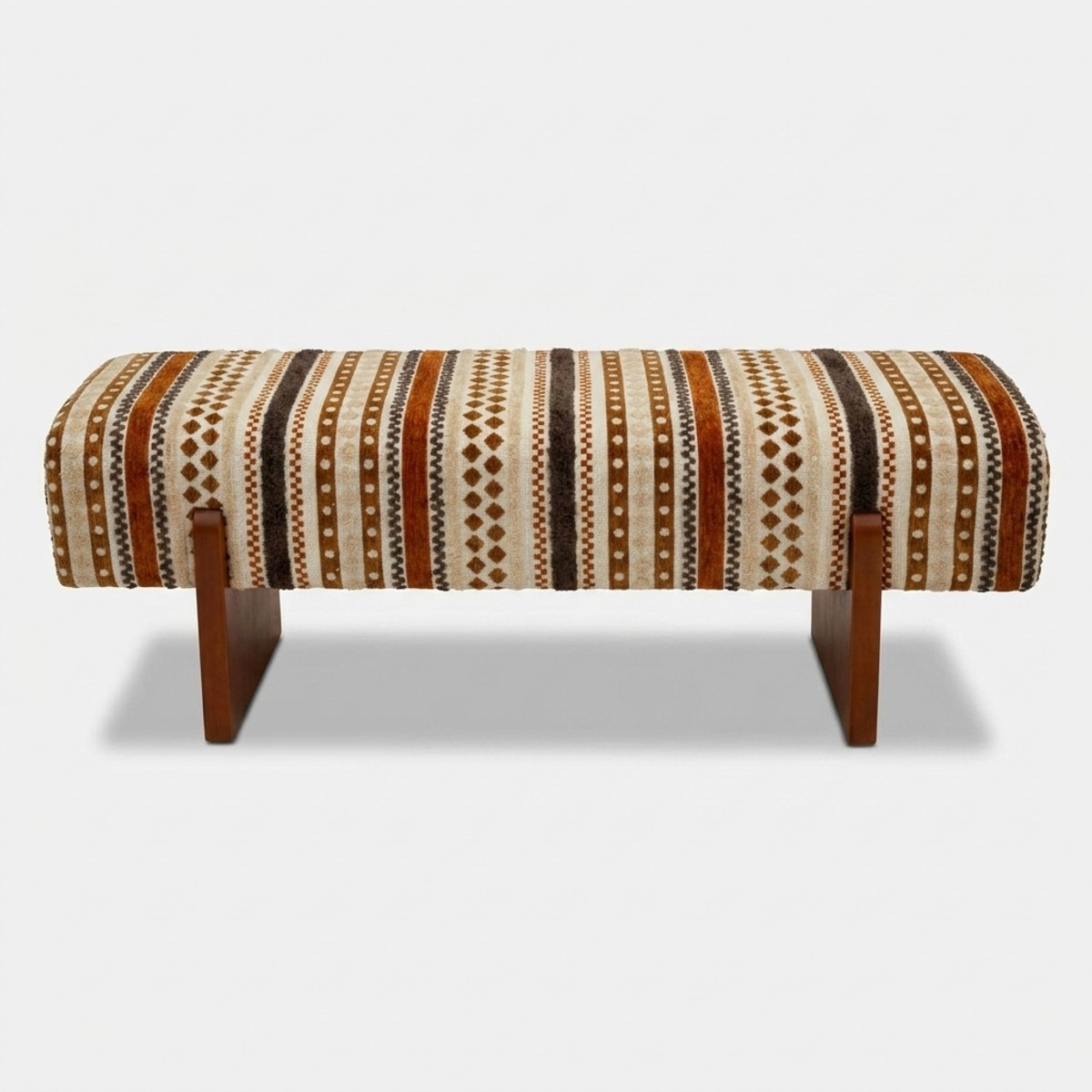 Banco tapizado étnico para dormitorio y recibidor Mombasa Artful Poise