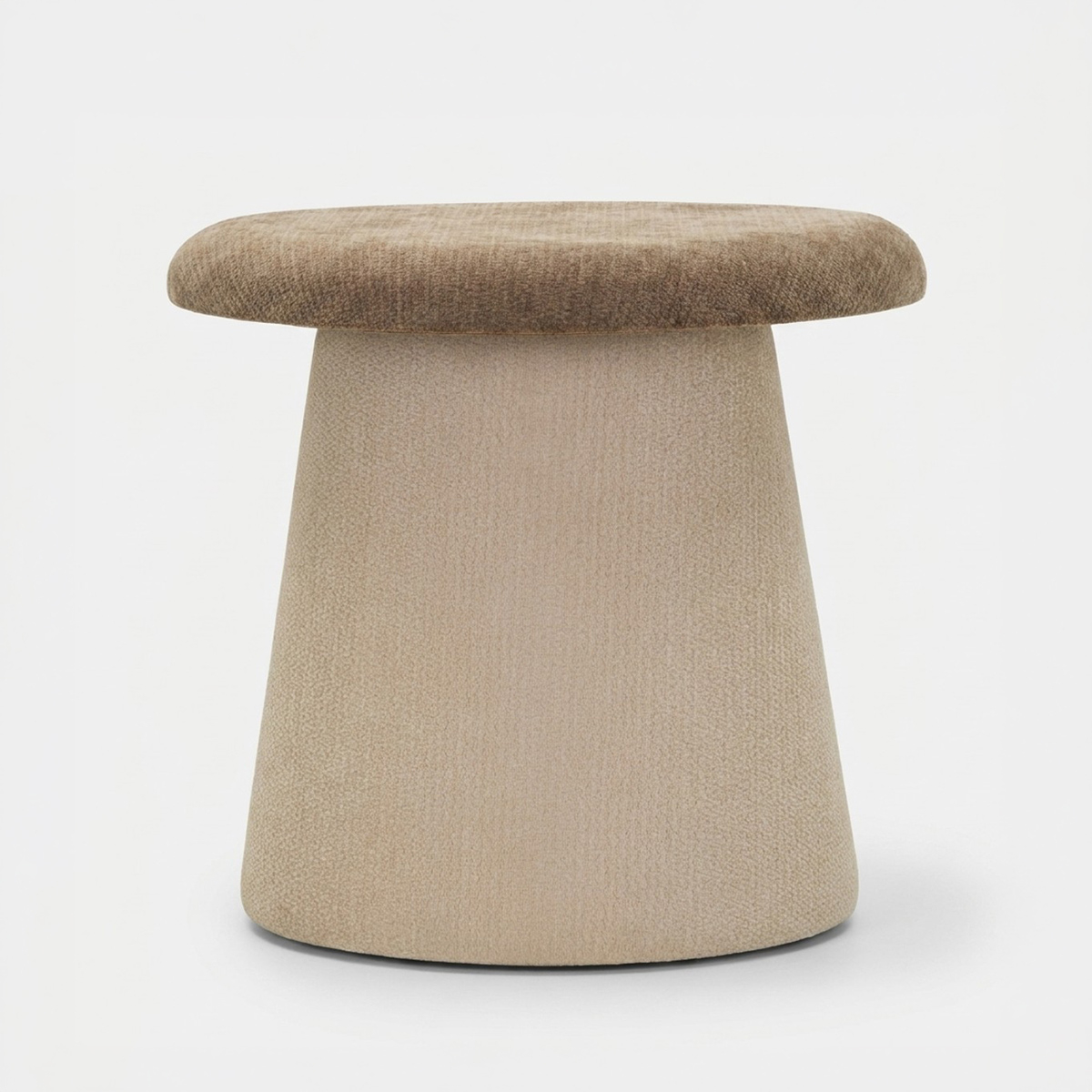 Nordischer Designer-Pouf-Beistelltisch in Pilzform Vipe Soft Geometry